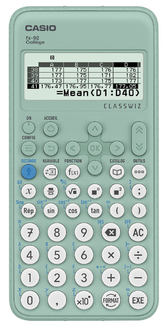 Casio - fx-92 College III - - Calculatrice Scientifique - Casio fx92 College  III -  - bibliothèque des ordinateurs et des calculatrices  Casio de ledudu. - RETRO CALCULATOR FX PB SF LC SL HP FA