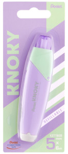 Pentel Ruban correcteur rétractable KNOKY, 5 mm x 6 m, vert