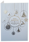 Carte de Noël RÖMERTURM « Boules blanches »