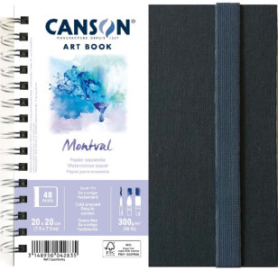 CANSON Carnet de dessin ART BOOK Montval, 200 x 200 mm