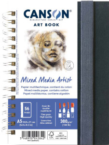 CANSON Carnet de croquis ART BOOK Mixed Média Artist, A4