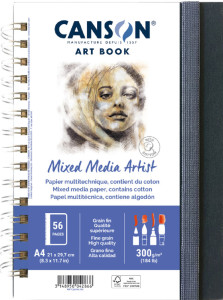 CANSON Carnet de croquis ART BOOK Mixed Média Artist, A4