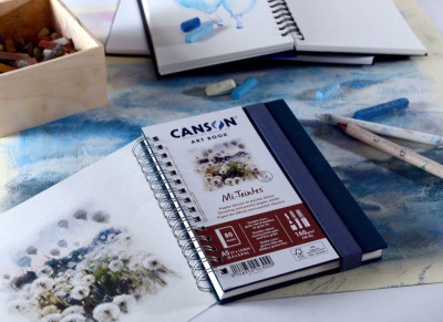 CANSON Carnet de croquis ART BOOK Mi-Teintes, A5, blanc