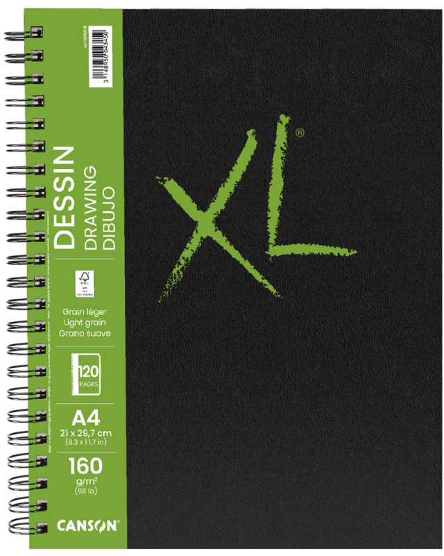 CANSON Carnet de dessin XL BOOK DESSIN, A4