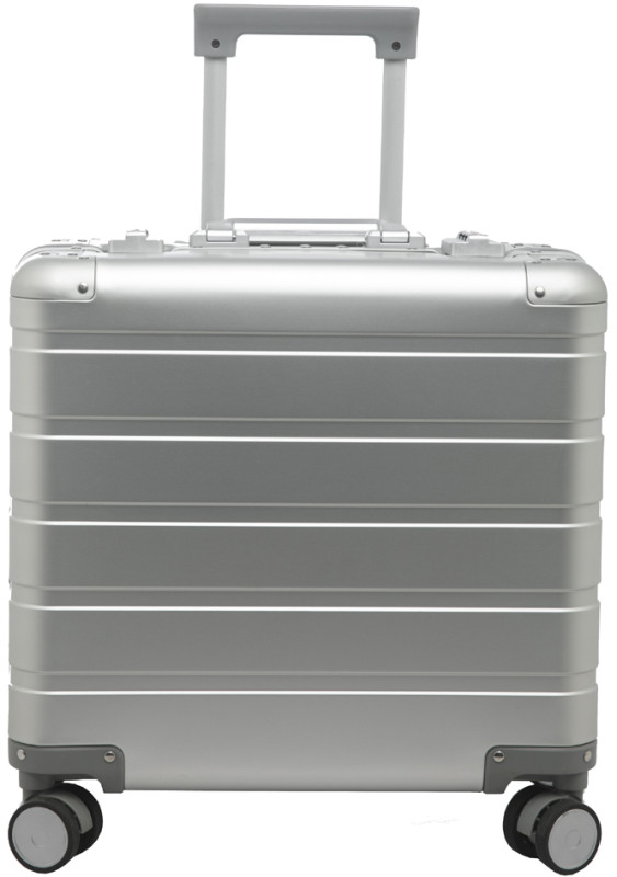 Valise de voyage avec 4 roulettes - Aluminium Argent Mat ALUMAXX