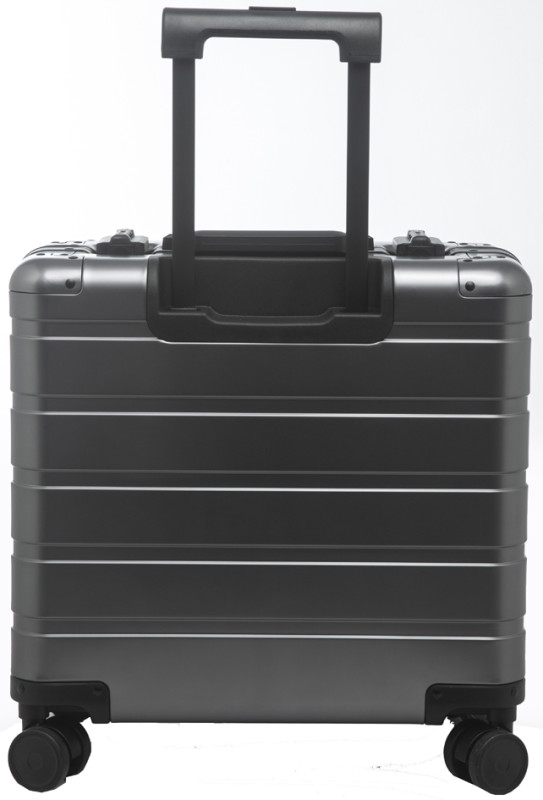 Valise de voyage avec 4 roulettes - Aluminium Argent Mat ALUMAXX