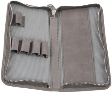 Alassio Etui pour 3 instruments d'écriture, gris