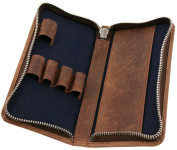 Alassio Etui pour 3 instruments d'écriture, marron