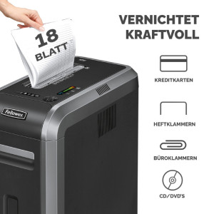 Fellowes destructeur de documents Powershred 125i, Rayures