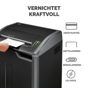 Fellowes Destructeur de documents Powershred 485I, bandes,