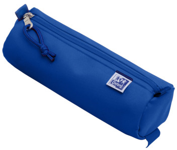 Oxford Trousse ronde, polyester, rond, grand, bleu