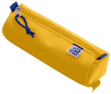 Oxford Trousse ronde, polyester, rond, grand, jaune