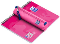 Oxford Trousse, polyester, rond, petit, rose Oxford Trousse, polyester, rond, petit, rose