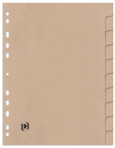 Oxford Intercalaires carton TOUAREG, uni, A4, 5 touches