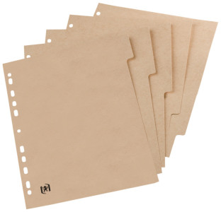 Oxford Intercalaires carton TOUAREG, uni, A4, 5 touches