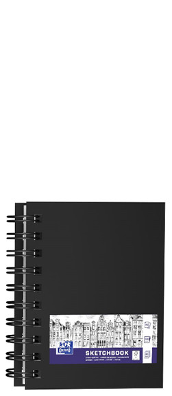 Carnet de dessins Oxford A5 50 feuilles 100g spirale sur