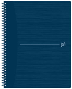 Oxford Cahier à spirales Origins, A4, quadrillé, gris