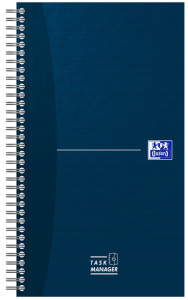 Oxford Office Essentials TaskManager, 141 x 246 mm, bleu