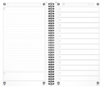 Oxford Office Essentials TaskManager, 141 x 246 mm, bleu
