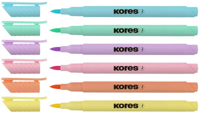 Kores Feutre Brush Tip Marker Pastel Style
