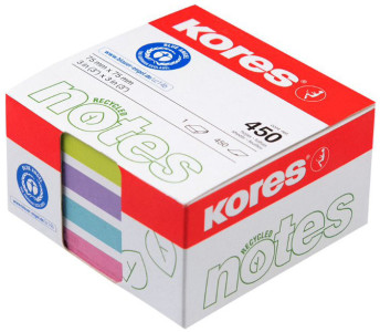 Kores Bloc-note adhésif Recycling 