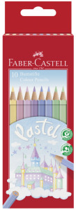 FABER-CASTELL Crayons de couleur COLOUR PASTELL, étui de 10