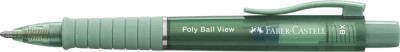 FABER-CASTELL Stylo à bille rétractable POLY BALL VIEW, bleu