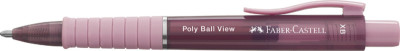 FABER-CASTELL Stylo à bille rétractable POLY BALL VIEW, noir