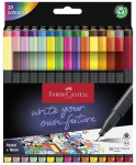 FABER-CASTELL Feutre pointe fine GRIP FINEPEN, étui de 5
