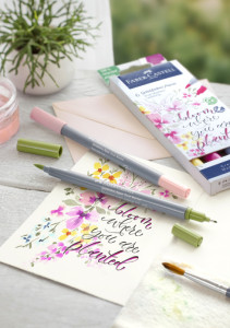 FABER-CASTELL Marqueur aquarelle GOLDFABER, étui Lettering