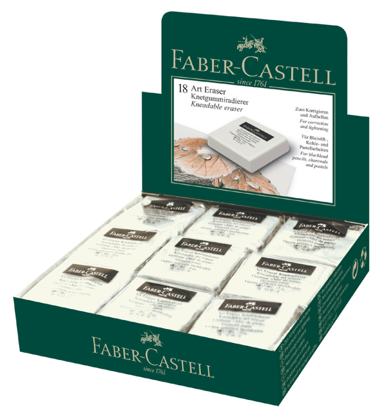 FABER-CASTELL Knetgummi-Radierer ART ERASER, weiß