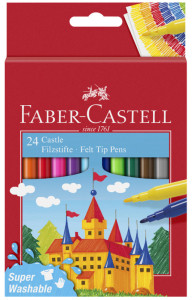 FABER-CASTELL Feutre CASTLE, étui carton de 50 pièces