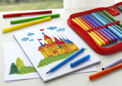 FABER-CASTELL Feutre CASTLE, étui carton de 50 pièces