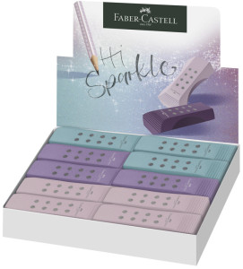 FABER-CASTELL Gomme en plastique RollOn SPARKLE, blanc