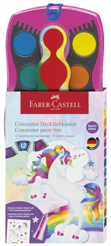 Faber-Castell palette de peinture gouache pour enfant