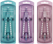 FABER-CASTELL Compas à réglage rapide FACTORY SPARKLE