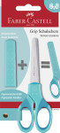 FABER-CASTELL Ciseaux scolaires GRIP, en blister, turquoise FABER-CASTELL Ciseaux scolaires GRIP, en blister, turquoise