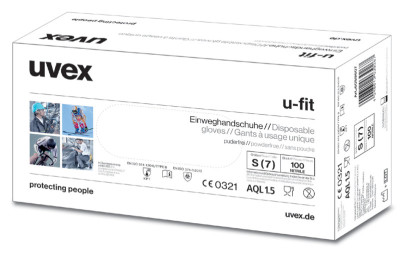 uvex Gant de protection à usage unique u-fit, taille XL,bleu