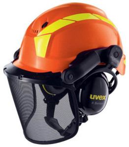 uvex Casque de sécurité pheos forestry, orange