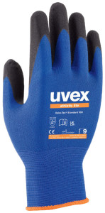 uvex Gants de travail athletic lite, bleu/anthracite, T. 8