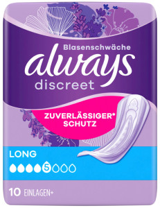 always discreet Serviette pour fuites urinaires Long