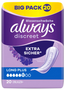 always discreet Serviette pour fuites urinaires Plus Long