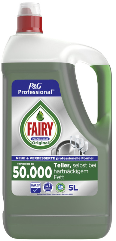 Liquide vaisselle mains Fairy professionnel citron - Bidon de 5 L