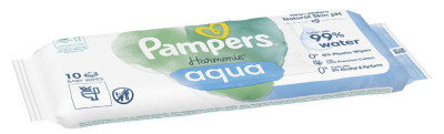 Pampers Harmonie Feuchttücher aqua, Travelpack