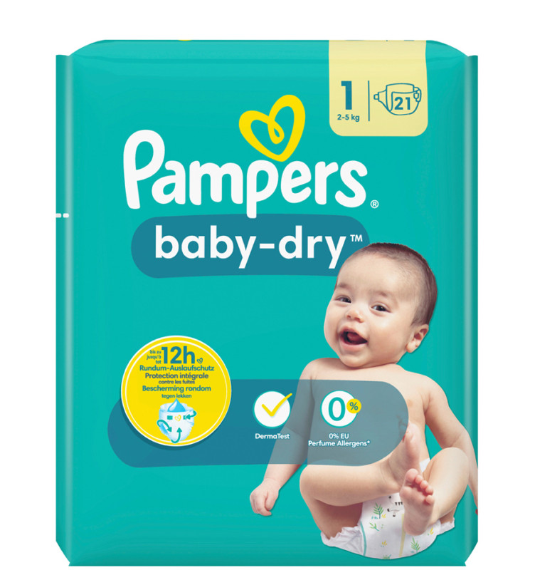 Pampers Baby Dry, taille 4+, 96 couches