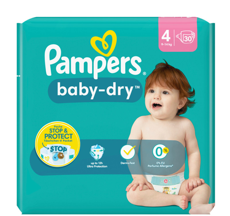 Grossiste Couches bébé baby-dry taille 5 x41 - PAMPERS