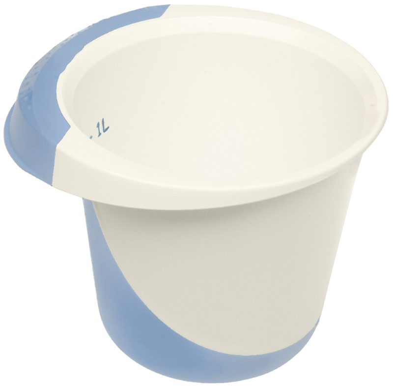 Bol Mélangeur Universel Keeeper 3.5L - Bec Verseur, Poignées, Graduations, Empilable, Couleur Crème