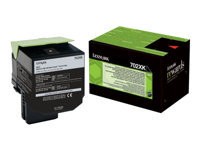 Lexmark : 702XK cartouche de TONER NOIR EX.LONGUE DUREE PROGRAMDERETOUR