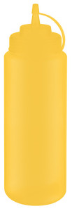 APS Bouteille verseuse souple, 260 ml, set de 6, jaune