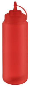 APS Bouteille verseuse souple, 260 ml, set de 6, rouge